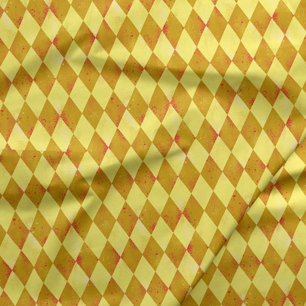 Paintbrush Studio Fabrics Night of the Nutcracker Argyle Gold 12019603