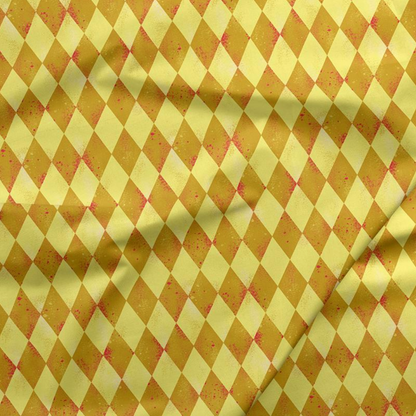 Paintbrush Studio Fabrics Night of the Nutcracker Argyle Gold 12019603