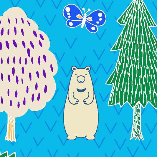 Paintbrush Studio Fabrics Otter Rom Otter Village Blue 12099302