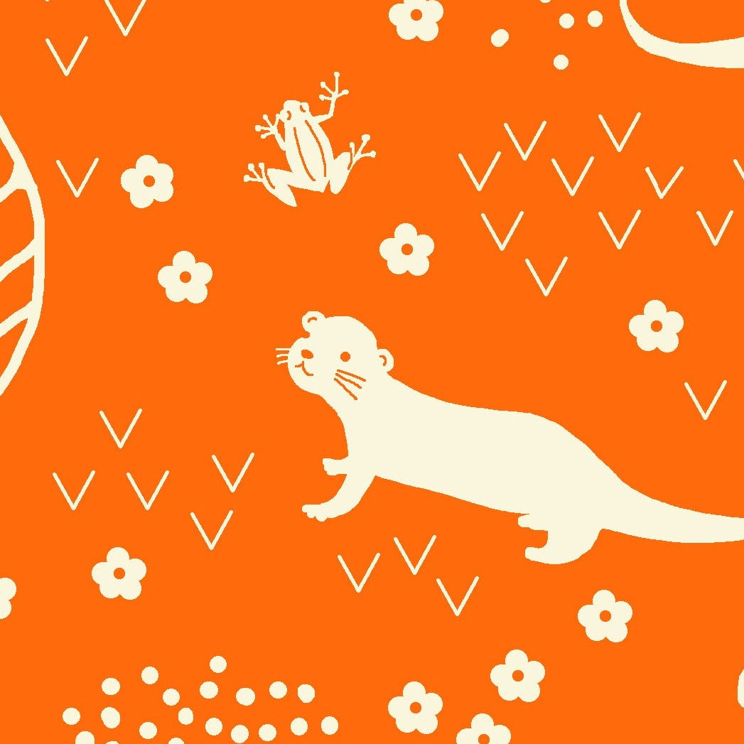 Paintbrush_Studio_Fabrics_Otter_Romp_Otter_Forest_12099315_Orange