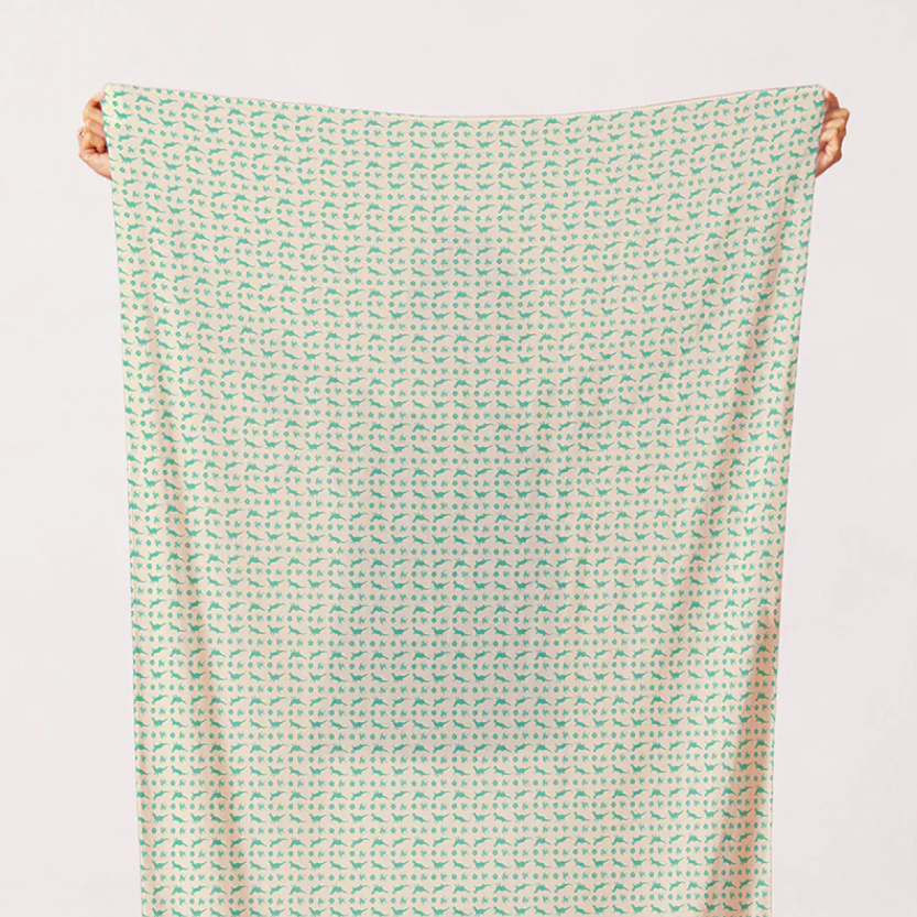 Paintbrush Studio Fabrics Otter Romp Otter Stripe Turquoise 12099372