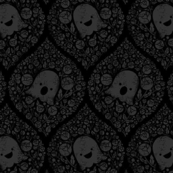 Pammie Jane Dear Stella Fabrics Bootiful Halloween Ghosted 2779 Ink