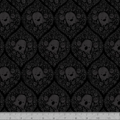 Pammie Jane Dear Stella Fabrics Bootiful Halloween Ghosted 2779 Ink