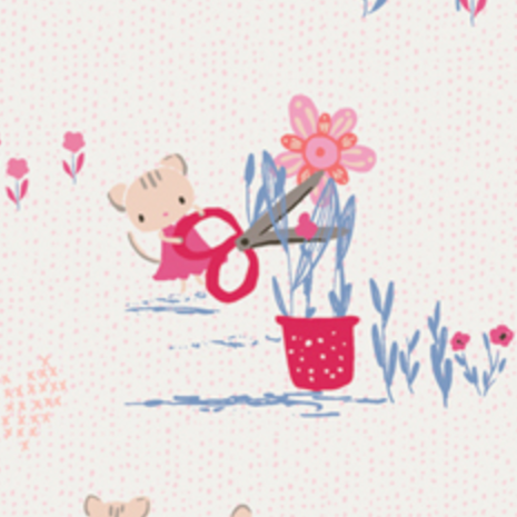 Patty Basemi Art Gallery Fabrics Tails and Threads Needles and Whiskers TAT39900