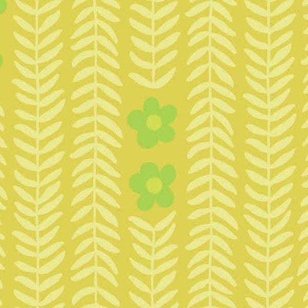 Patty Sloniger Andover Fabrics Moonlit Garden Garland A-512-Y Citron