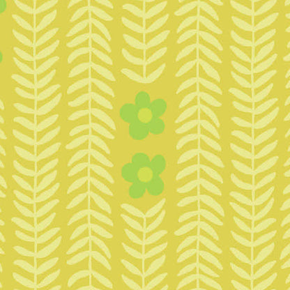 Patty Sloniger Andover Fabrics Moonlit Garden Garland A-512-Y Citron