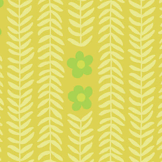 Patty Sloniger Andover Fabrics Moonlit Garden Garland A-512-Y Citron