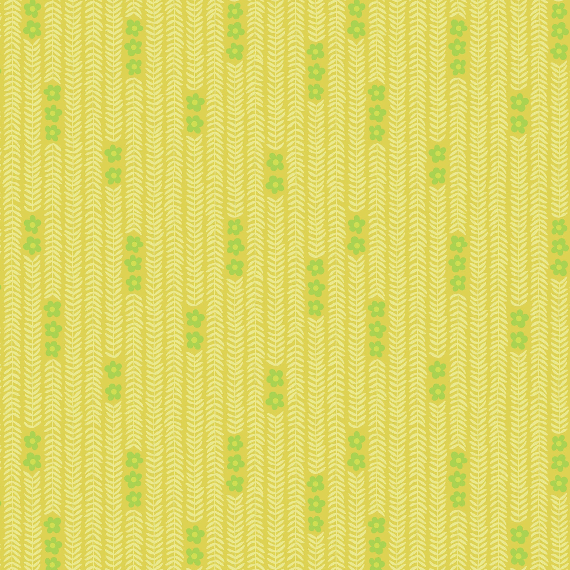 Patty Sloniger Andover Fabrics Moonlit Garden Garland A-512-Y Citron