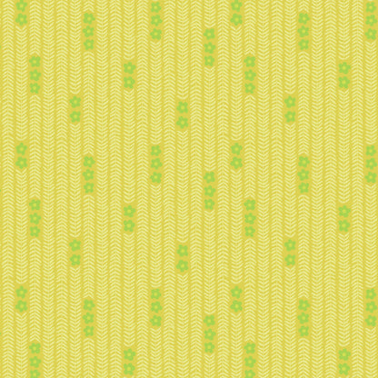 Patty Sloniger Andover Fabrics Moonlit Garden Garland A-512-Y Citron