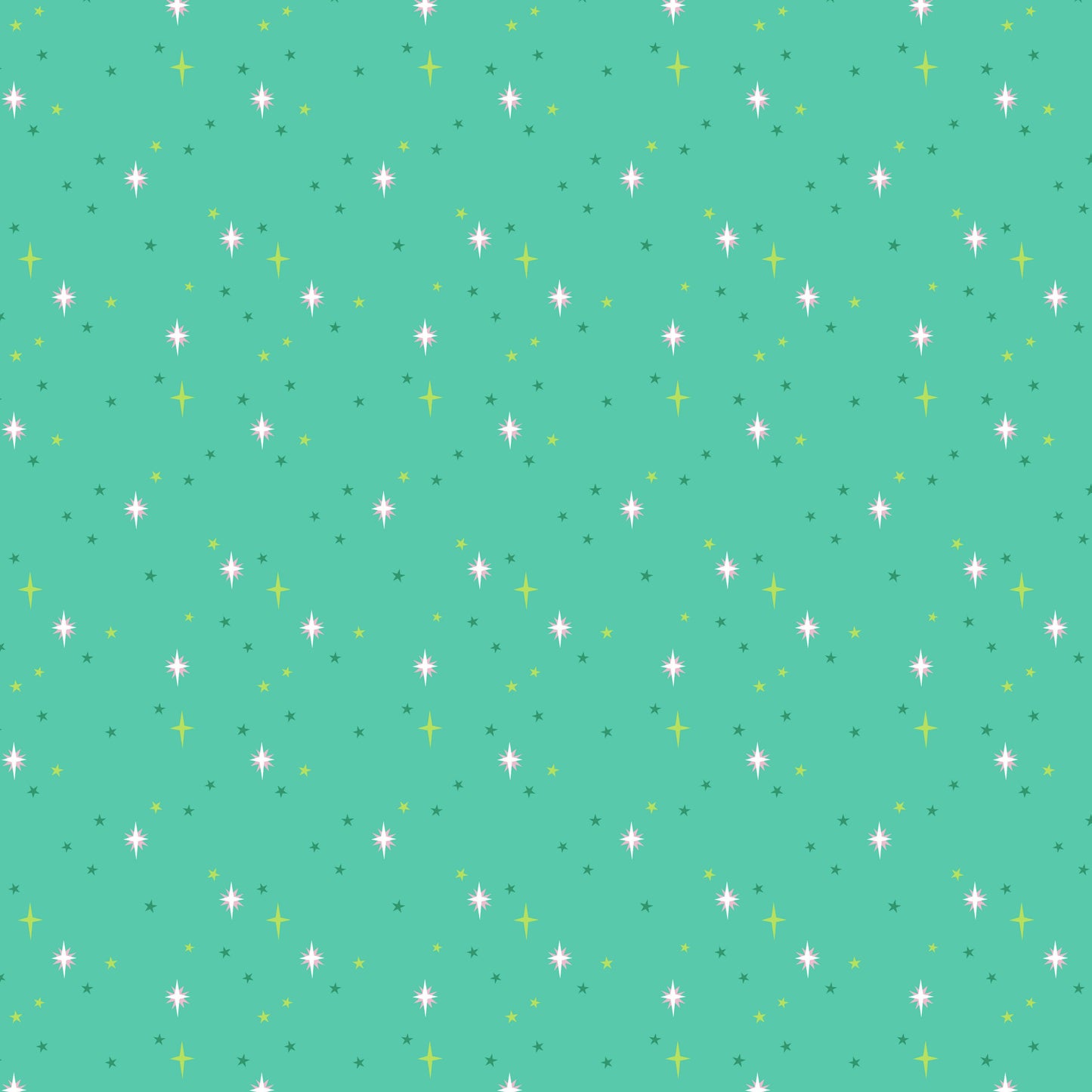 Patty Sloniger Andover Fabrics Moonlit Garden Starry Sky Peacock A-513-G