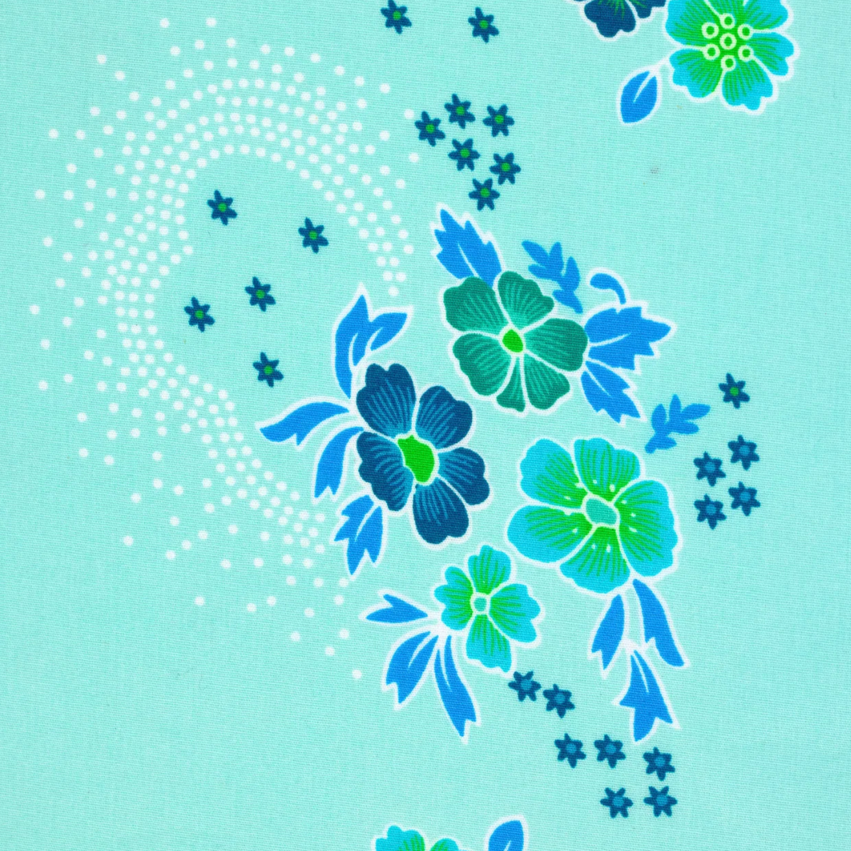 Petit Pan Fabrics Paris Folksy Opaline Blue