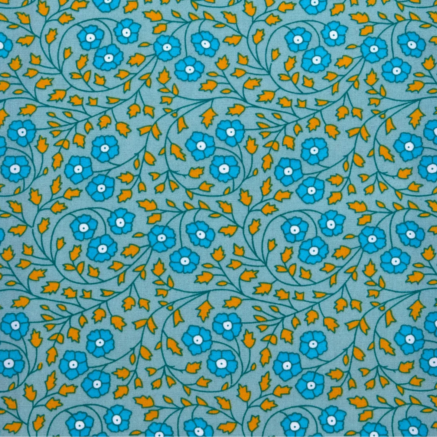 Petit Pan Fabrics Paris France Aziza Blue Grey