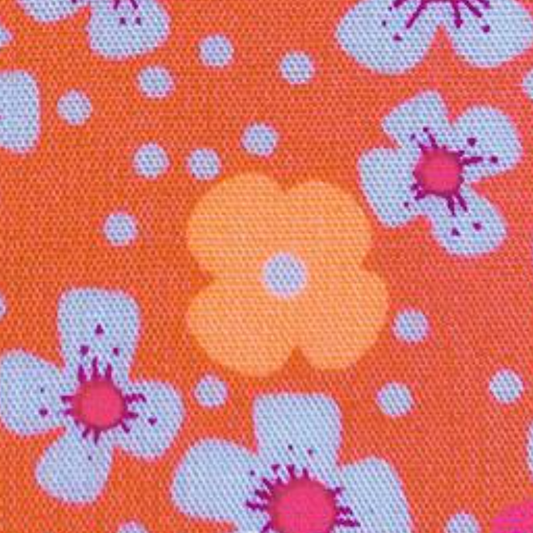 Petit Pan Fabrics Paris France Island Flowers Sand Pink