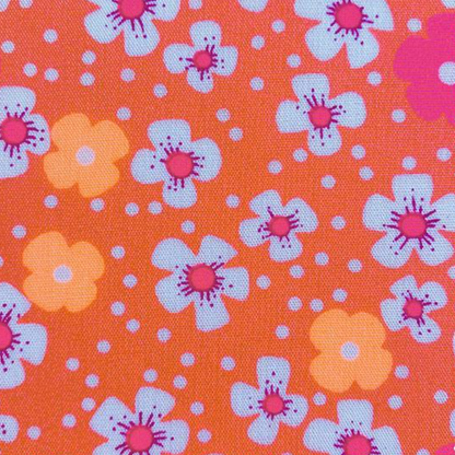 Petit Pan Fabrics Paris France Island Flowers Sand Pink