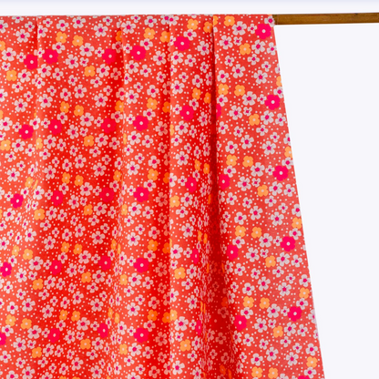 Petit Pan Fabrics Paris France Island Flowers Sand Pink