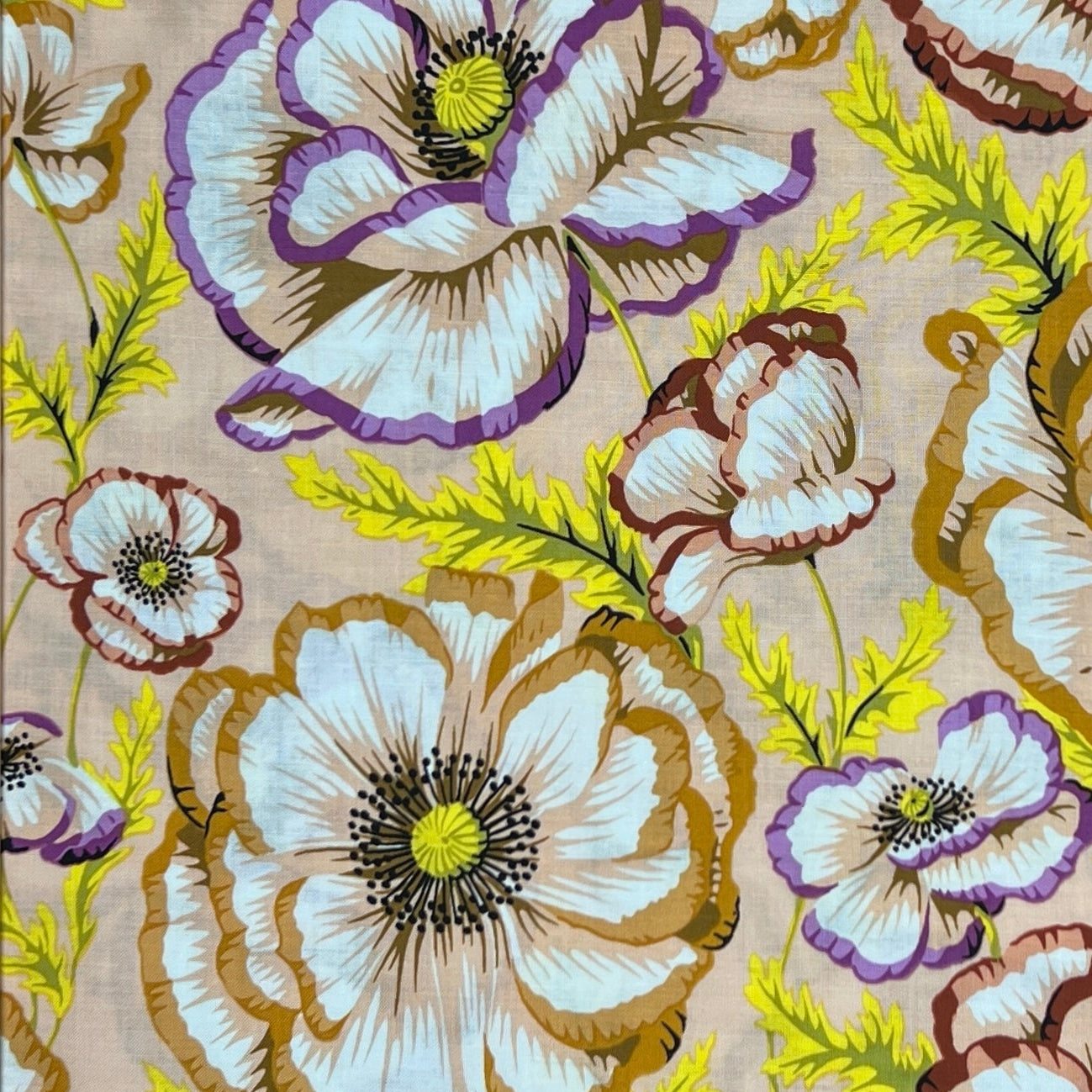 Philip_Jacobs_Banded_Poppy_Taupe_Kaffe_Fassett_Collective