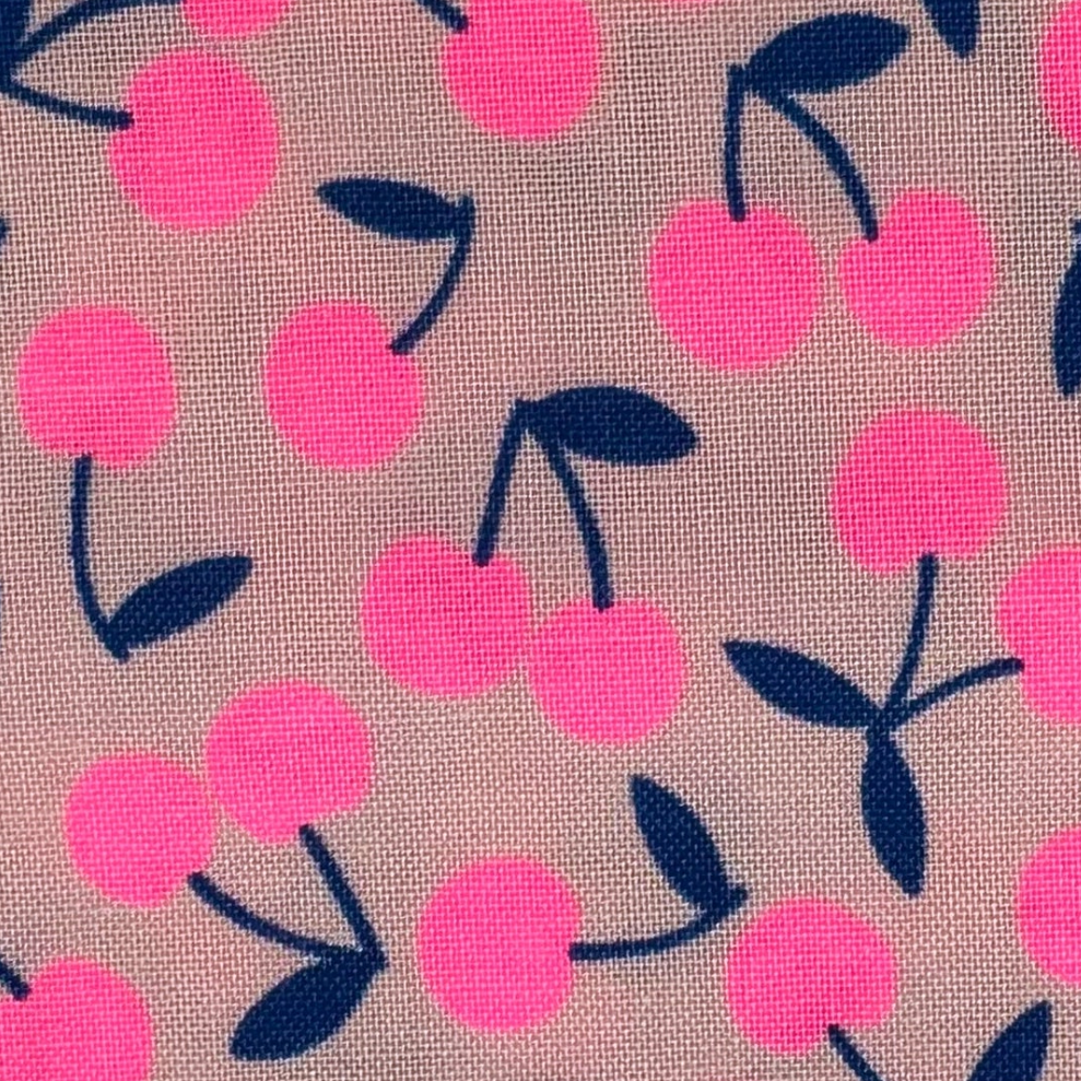 Pop Cherry Pink Neon Pink Fabric Japanese Import