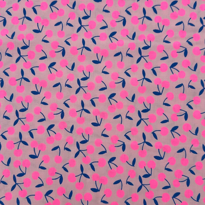 Pop Cherry Pink Neon Pink Fabric Japanese Import