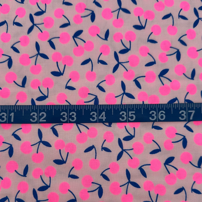 Pop Cherry Pink Neon Pink Fabric Japanese Import