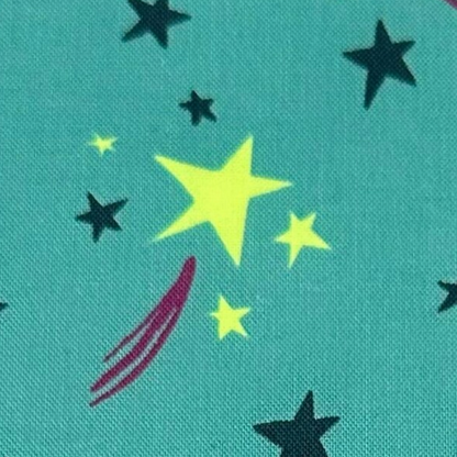 Pop Star Japanese Import Green and Neon Yellow Fabric
