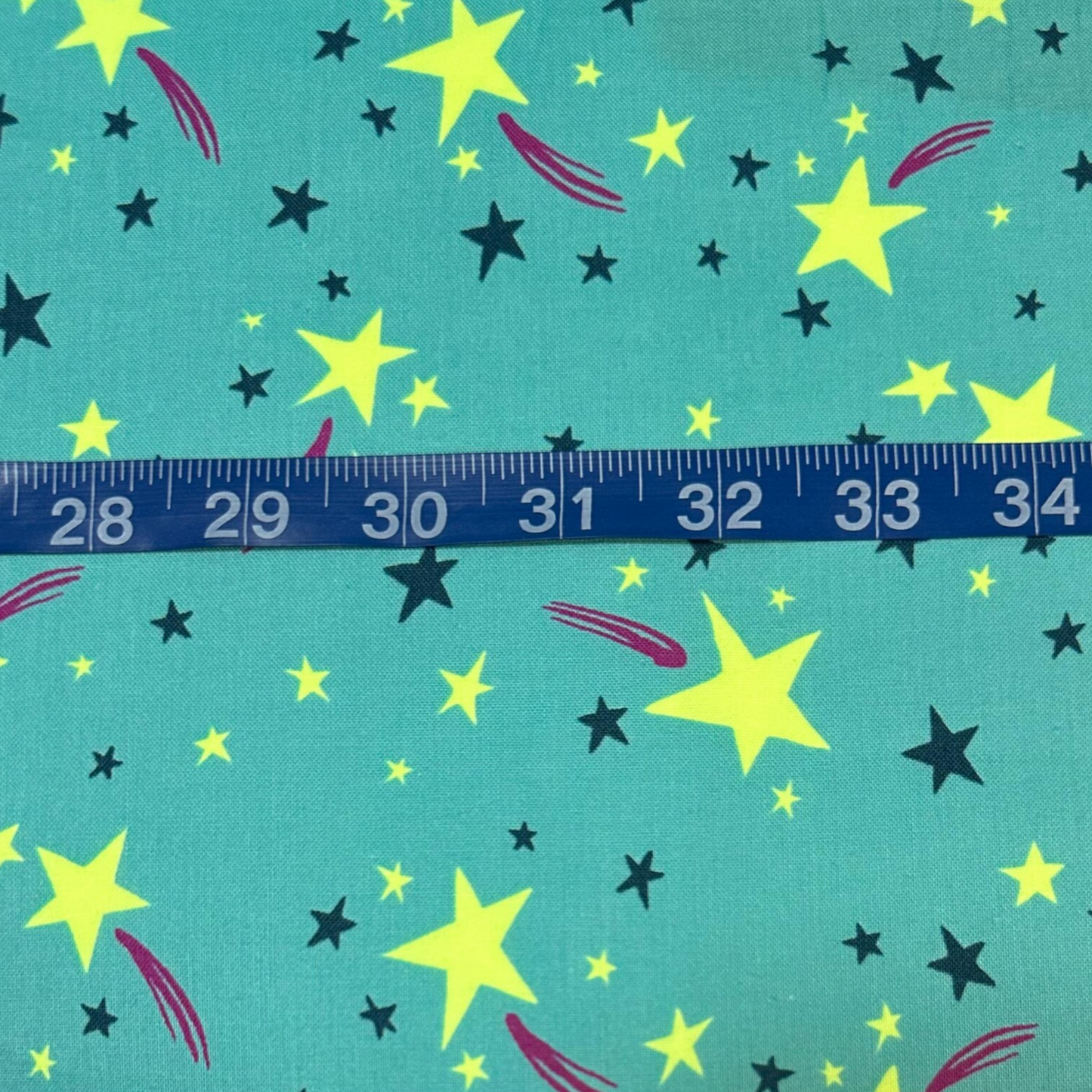 Pop Star Japanese Import Green and Neon Yellow Fabric
