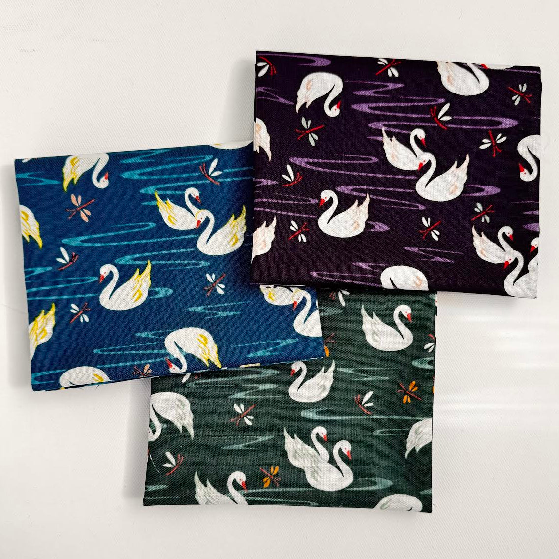 RJR Fabrics Swan Paraiso Swan Lake 
