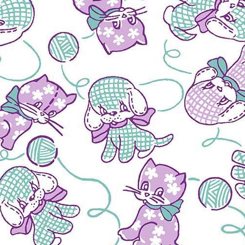 RJR Studio Everything But The Kitchen Sink Furry Critters RJ2501-LA1 Lavender