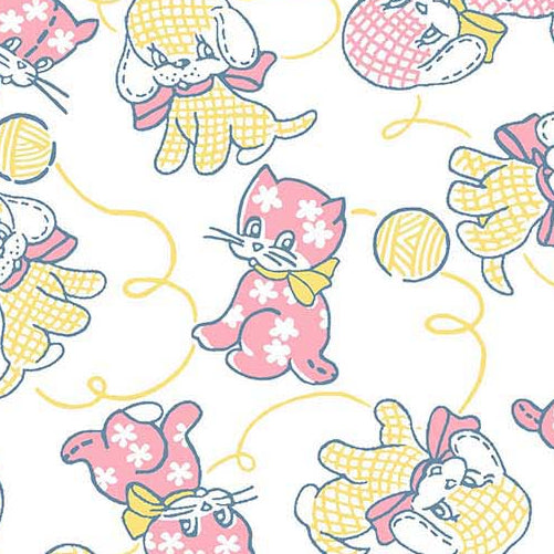 RJR Studio Everything But The Kitchen Sink Furry Critters RJ2501-YE3 Yellow