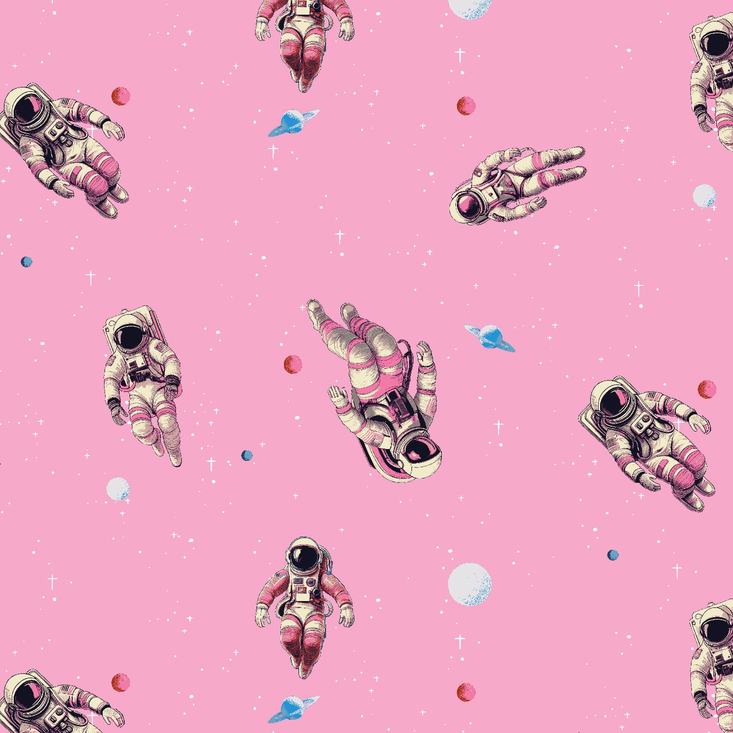 RJR Studio RJR Fabrics Beyond the Horizon Zero Gravity RJ6232-BG3 Bubble Gum Pink