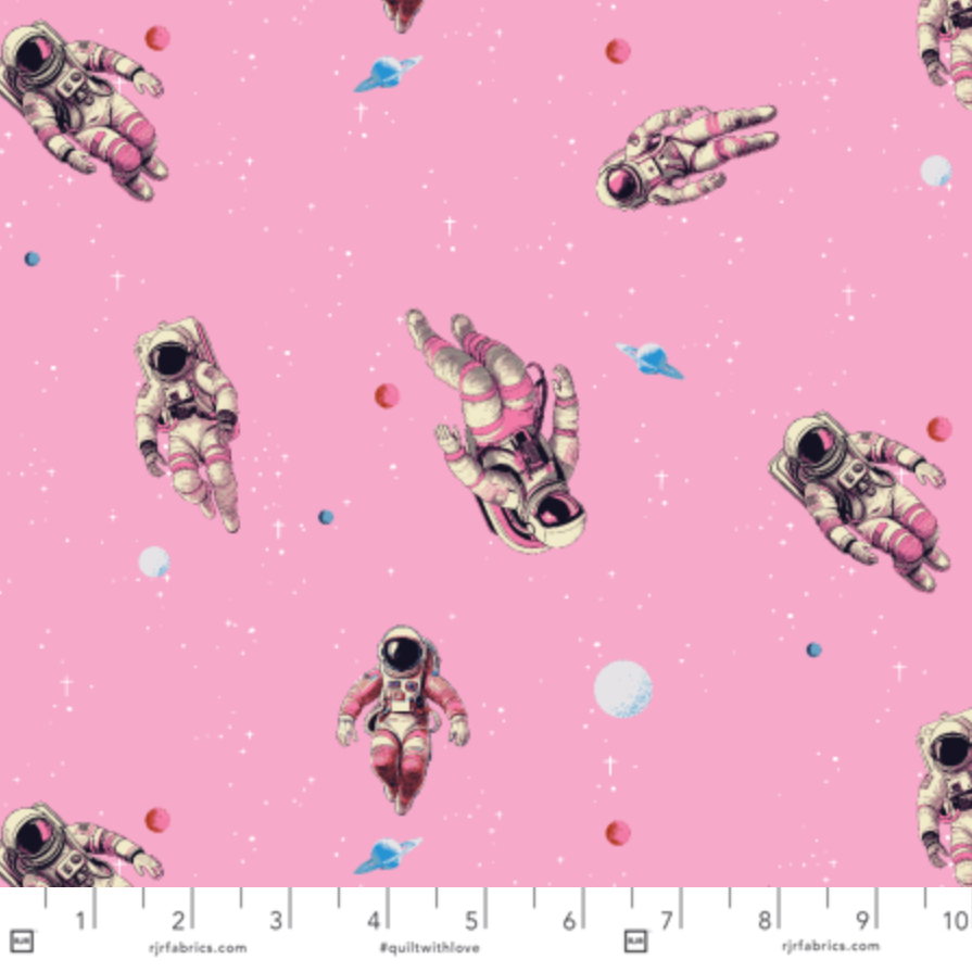 RJR Studio RJR Fabrics Beyond the Horizon Zero Gravity RJ6232-BG3 Bubble Gum Pink