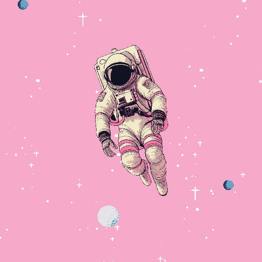 RJR Studio RJR Fabrics Beyond the Horizon Zero Gravity RJ6232-BG3 Bubble Gum Pink