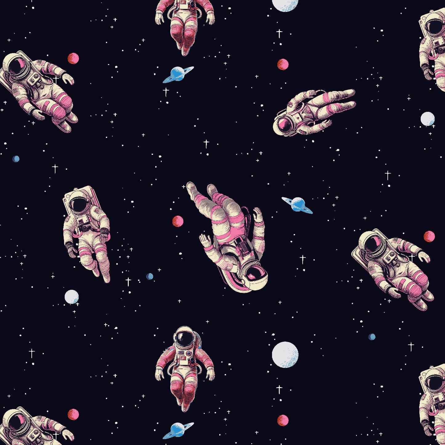 RJR Studio RJR Fabrics Beyond the Horizon Zero Gravity RJ6232-BK4 Black