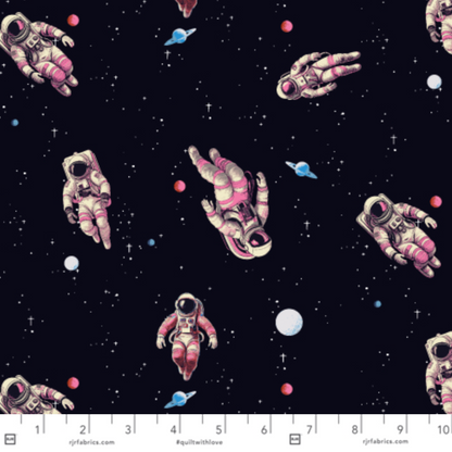 RJR Studio RJR Fabrics Beyond the Horizon Zero Gravity RJ6232-BK4 Black