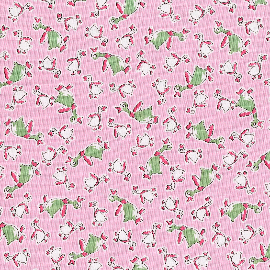 RJR Studio RJR Fabrics Everything but the Kitchen Sink Duck Dance Pastel Pink 3306001