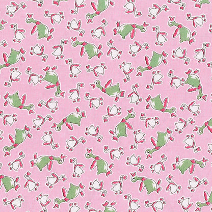 RJR Studio RJR Fabrics Everything but the Kitchen Sink Duck Dance Pastel Pink 3306001