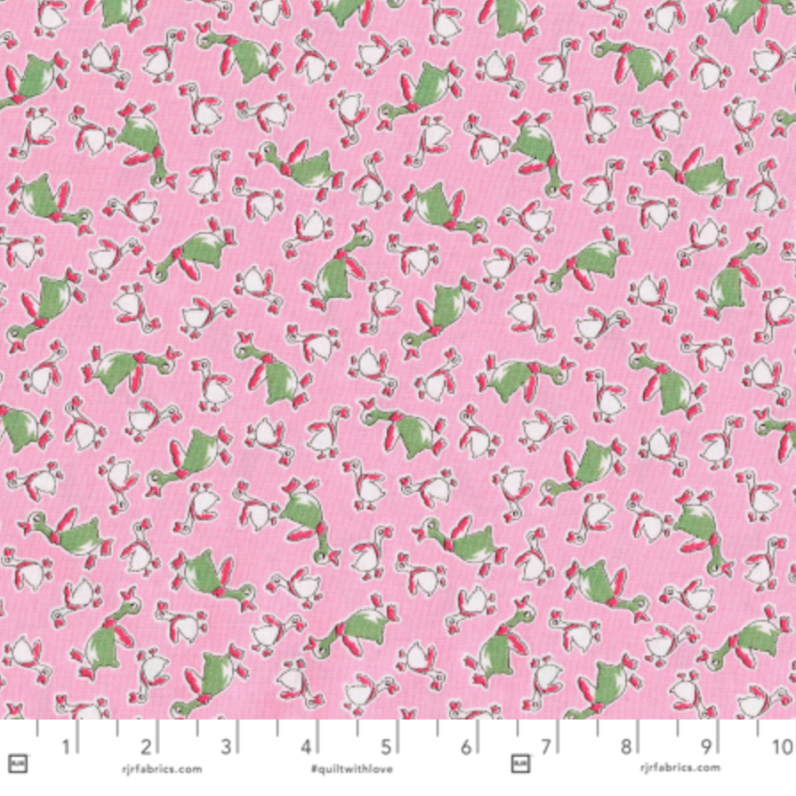RJR Studio RJR Fabrics Everything but the Kitchen Sink Duck Dance Pastel Pink 3306001