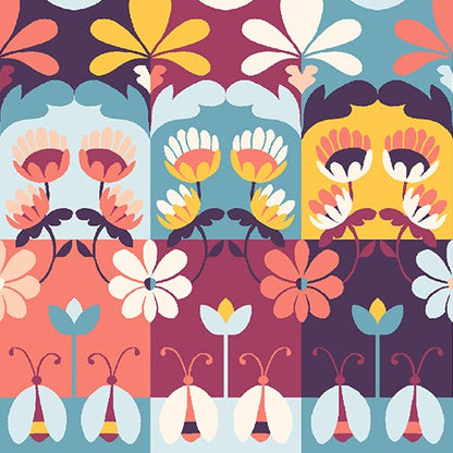 RJR Studio RJR Fabrics Swan Paraiso Wonder Tiles RJ4203MU3 Multi