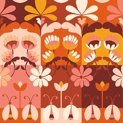 RJR Studio RJR Fabrics Swan Paraiso Wonder Tiles RJ4203RE2 Retro