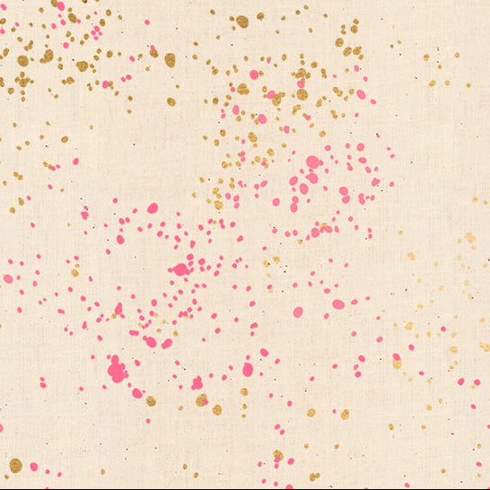 Rashida Coleman Hale Moda Fabrics Ruby Star Society Speckled Neon Pink  RS5027-16M
