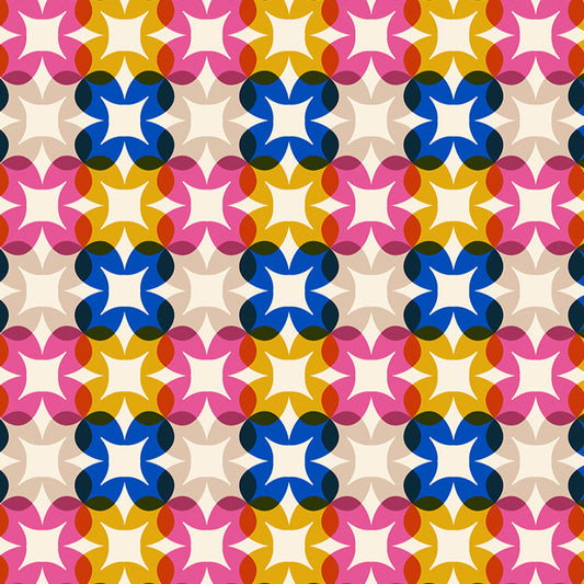 Rashida Coleman Hale Moda Fabrics Woodland Park Flower Plaid Blue Ribbon RS108515