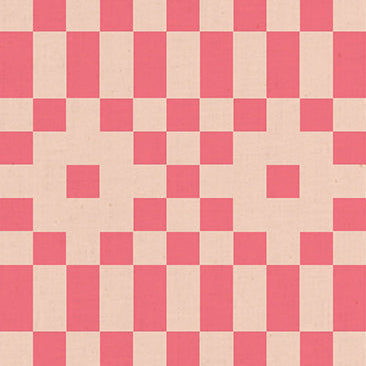 Rashida Coleman Hale Ruby Star Society Moda Fabrics Lofi Linens Bitmapped RS1136 17CL Neon Coral