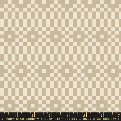 Rashida Coleman Hale Ruby Star Society Moda Fabrics Lofi Linens Bitmapped RS1136 21CL Khaki