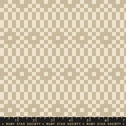 Rashida Coleman Hale Ruby Star Society Moda Fabrics Lofi Linens Bitmapped RS1136 21CL Khaki