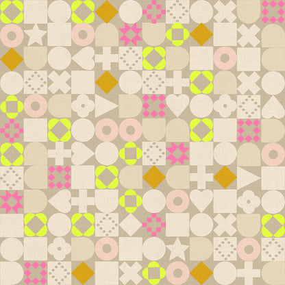 Rashida Coleman Hale Ruby Star Society Moda Fabrics Lofi Linens Blocked RS1134 13CL Khaki