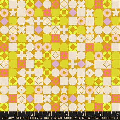 Rashida Coleman Hale Ruby Star Society Moda Fabrics Lofi Linens Blocked RS1134 15CL Cactus