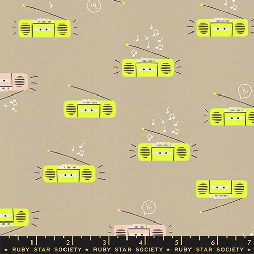 Rashida Coleman Hale Ruby Star Society Moda Fabrics Lofi Linens Boom RS1130 13CL Khaki