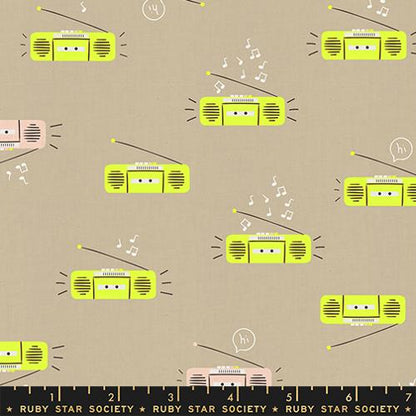 Rashida Coleman Hale Ruby Star Society Moda Fabrics Lofi Linens Boom RS1130 13CL Khaki