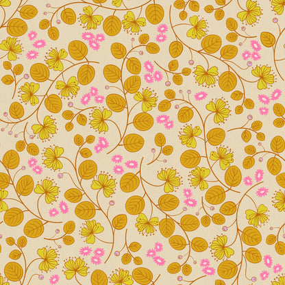 Rashida Coleman Hale Ruby Star Society Moda Fabrics Lofi Linens Caper Floral RS1133 11CL Parchment