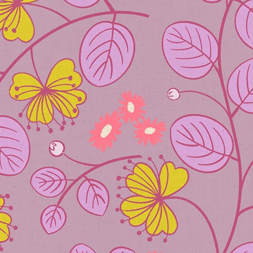 Rashida Coleman Hale Ruby Star Society Moda Fabrics Lofi Linens Caper Floral RS1133 21CL Lilac