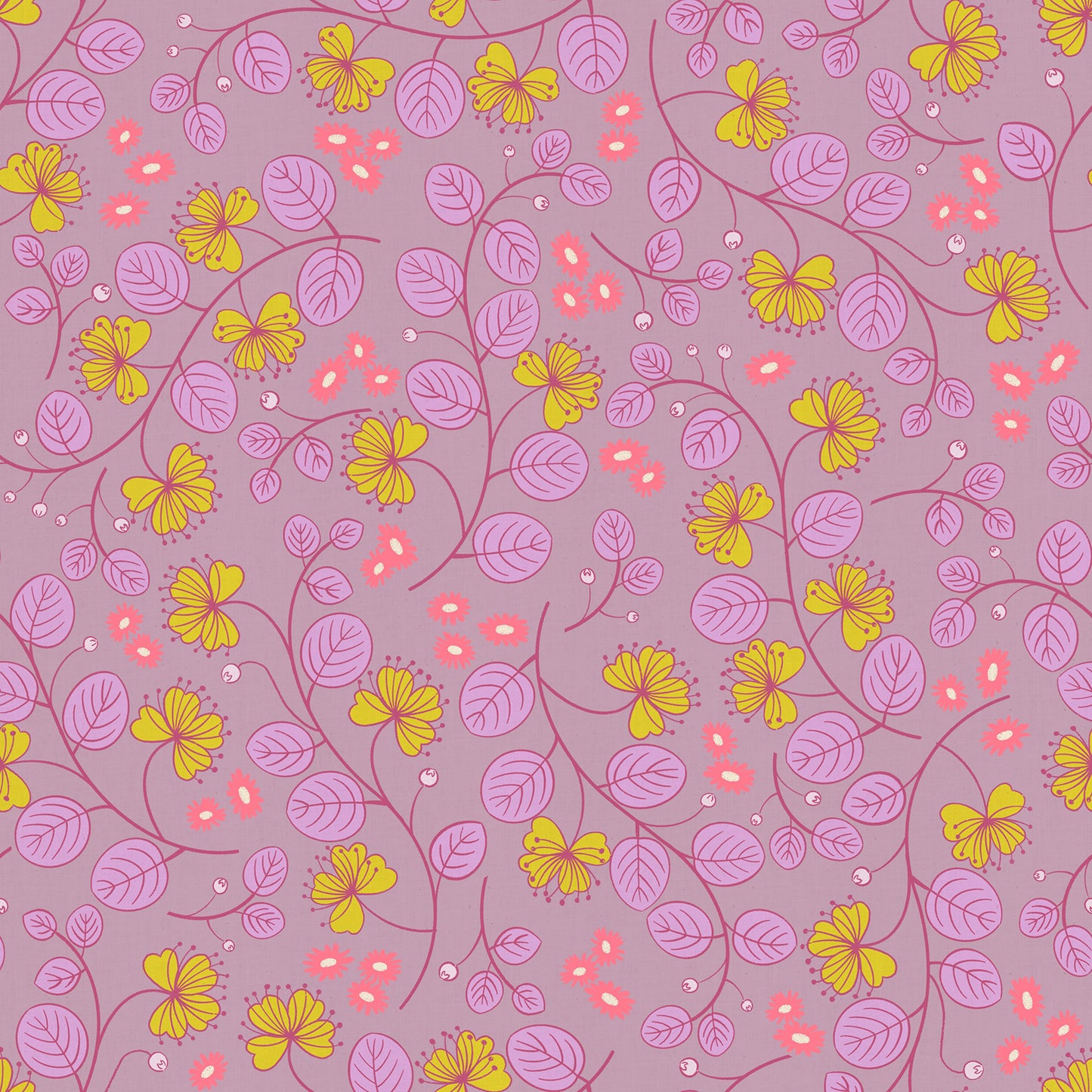 Rashida Coleman Hale Ruby Star Society Moda Fabrics Lofi Linens Caper Floral RS1133 21CL Lilac